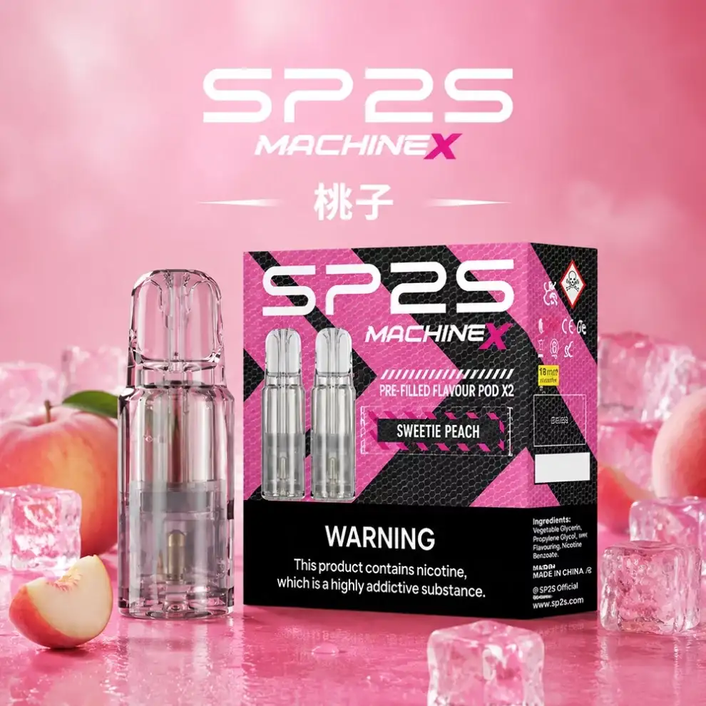 SP2S MAX煙彈-桃子口味 SP2S MAX煙彈【桃子口味】4ml×2顆裝・適配SP2S MAX主機:圖片 1